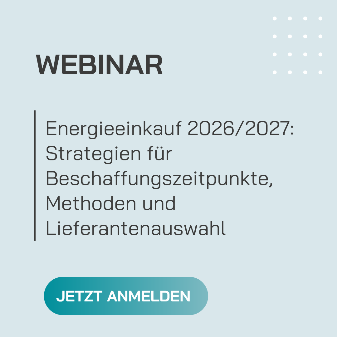 Energieeinkauf 2026/2027: Strategien für Beschaffungszeitpunkte, Methoden und Lieferantenauswahl