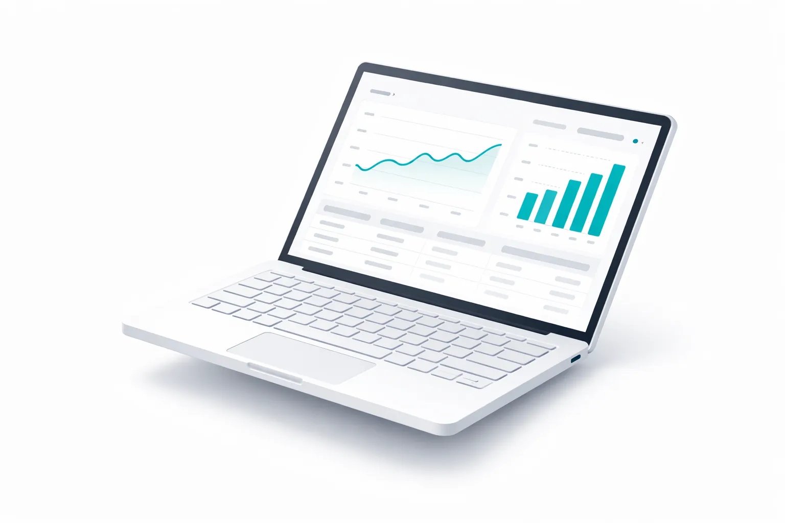 VALERI Laptop VALERI Excel-Tool Illustration auf einem Laptop